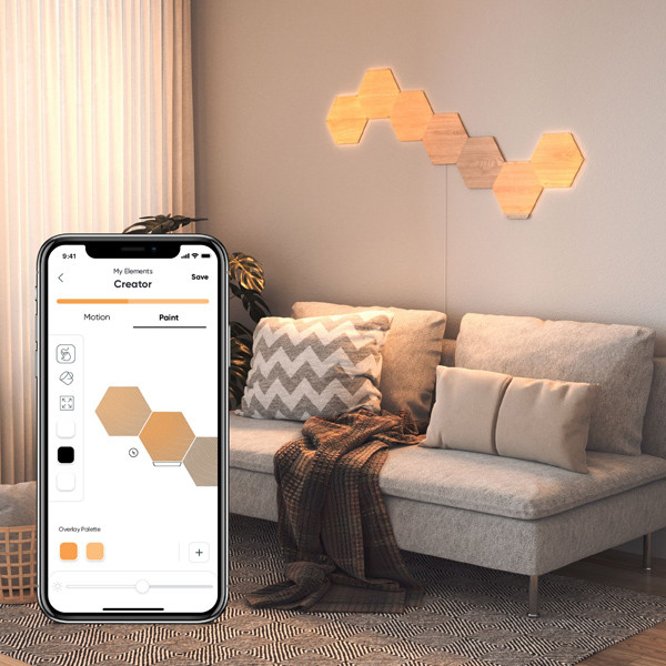 Nanoleaf Elements Hexagons | 3 stuks | Uitbreidingsset Nanoleaf